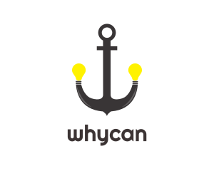 Lighting - Brown Anchor Bulbs logo design