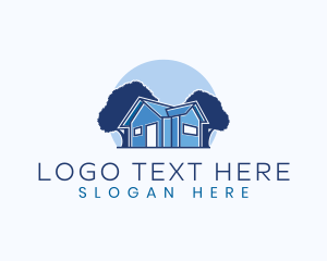 House Roofing Residential Logo