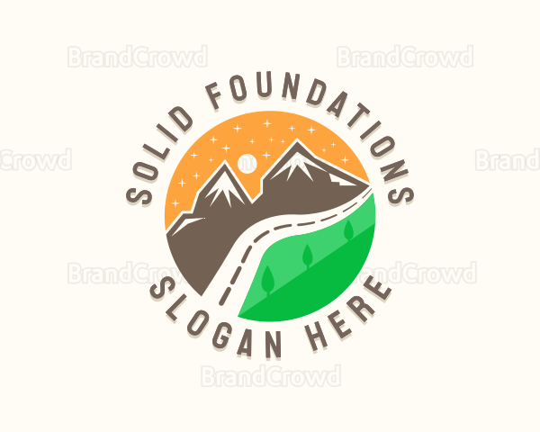 Travel Mountain Tour Logo
