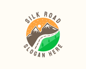 Travel Mountain Road logo design