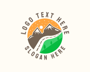 Tour Guide - Travel Mountain Tour logo design