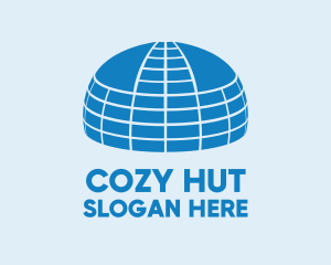Hut - Big Blue Dome logo design