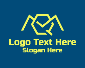 Coding - M & Q Technology logo design