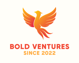 Burning Phoenix Bird logo design