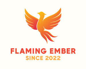 Burning - Burning Phoenix Bird logo design