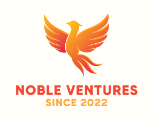 Burning Phoenix Bird logo design