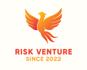 Burning Phoenix Bird logo design