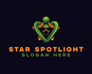 Human Star Leadership logo design