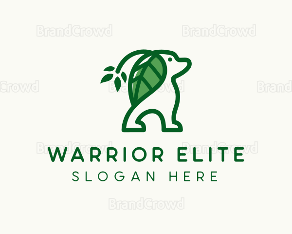 Leaf Ears Dog Logo