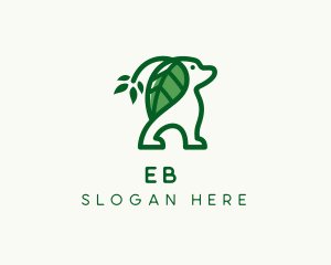 Leaf Ears Dog Logo