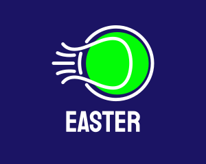 Professional Tennis Player - Fast Tennis Ball logo design