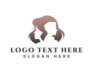 Portrait - Male & Female Dating App logo design