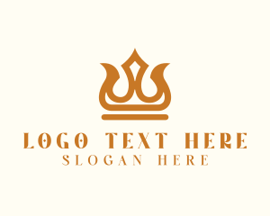Regal - Golden Imperial Crown logo design