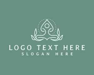 Healing - Meditation Wellness Yoga logo design