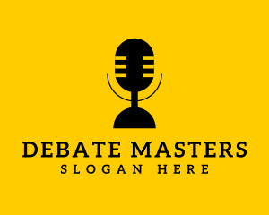Debate - Classy Premium Microphone logo design
