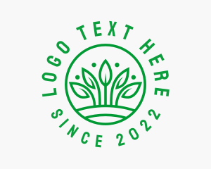 Vegan - Eco Farm Gardening logo design