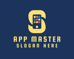 Apps - Phone App Letter S logo design