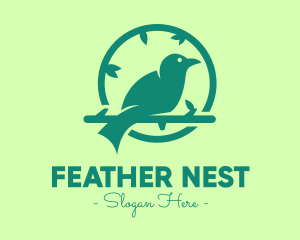 Bird - Green Forest Bird logo design