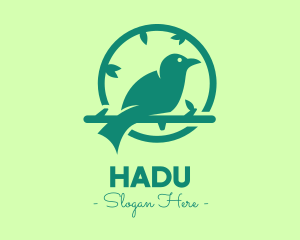 Green Forest Bird logo design