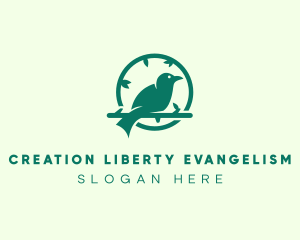 Green Forest Bird logo design