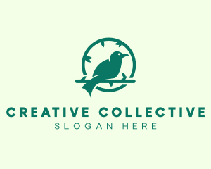 Green Forest Bird logo design