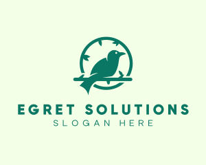 Green Forest Bird logo design