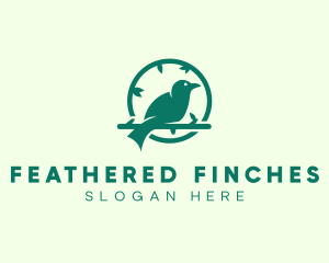 Green Forest Bird logo design