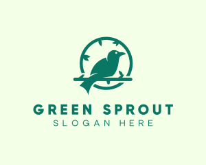 Green Forest Bird logo design