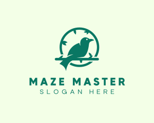 Green Forest Bird logo design