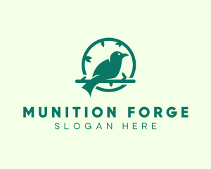 Green Forest Bird logo design