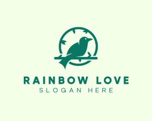 Green Forest Bird logo design