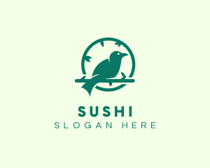 Green Forest Bird logo design