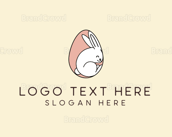 Egg Bunny Rabbit Logo