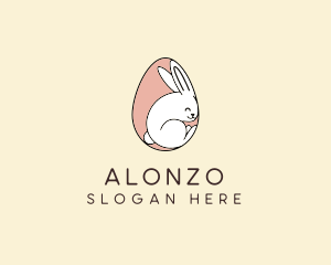 Egg Bunny Rabbit logo design