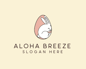 Egg Bunny Rabbit logo design