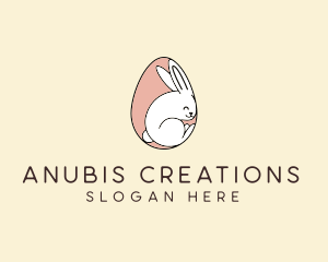 Egg Bunny Rabbit logo design