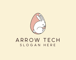 Egg Bunny Rabbit logo design