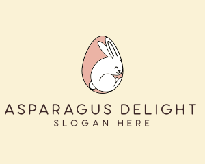 Egg Bunny Rabbit logo design