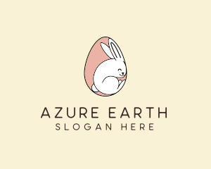 Egg Bunny Rabbit logo design