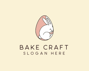 Egg Bunny Rabbit logo design