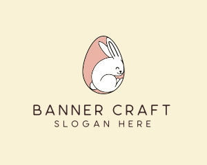 Egg Bunny Rabbit logo design