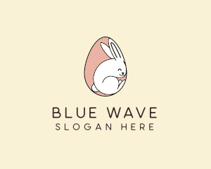 Egg Bunny Rabbit logo design