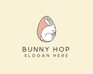 Bunny - Egg Bunny Rabbit logo design