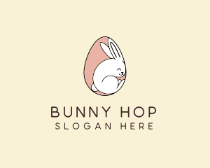 Egg Bunny Rabbit logo design