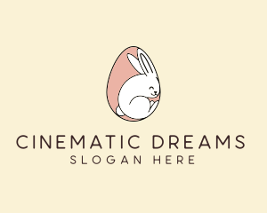 Egg Bunny Rabbit logo design