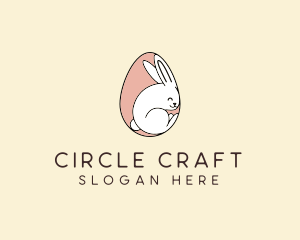 Egg Bunny Rabbit logo design