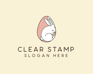 Egg Bunny Rabbit logo design