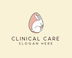 Egg Bunny Rabbit logo design