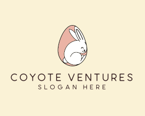 Egg Bunny Rabbit logo design