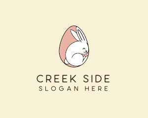 Egg Bunny Rabbit logo design